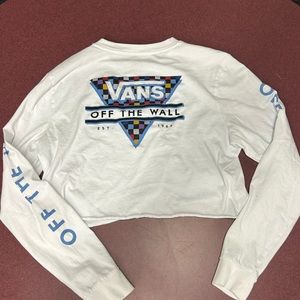 Cropped vans long sleeve size small